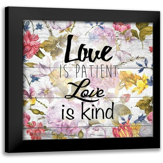 Brown, Victoria 12x12 Black Modern Framed Museum Art Print Titled - Love Patient 2