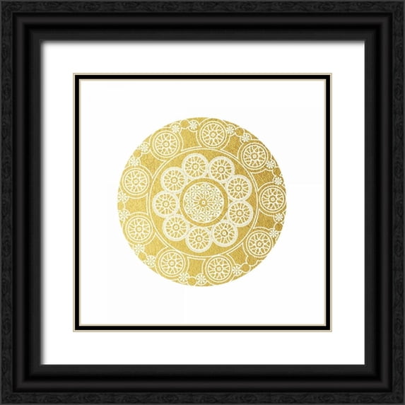 Brown, Victoria 12x12 Black Ornate Wood Framed with Double Matting Museum Art Print Titled - Doilies