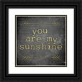 thumbnail image 1 of Brown, Victoria 12x12 Black Ornate Wood Framed with Double Matting Museum Art Print Titled - My Sunshine, 1 of 4