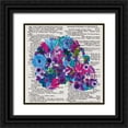 thumbnail image 1 of Brown, Victoria 12x12 Black Ornate Wood Framed with Double Matting Museum Art Print Titled - Skull 1.2, 1 of 4