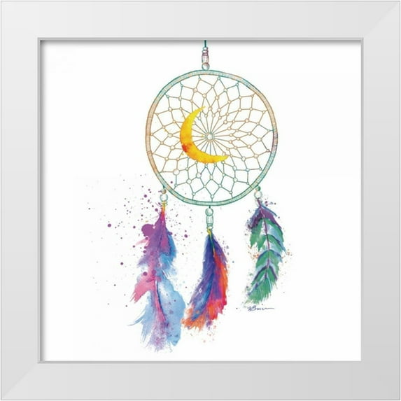 Brown, Victoria 12x12 White Modern Wood Framed Museum Art Print Titled - Dream Catcher