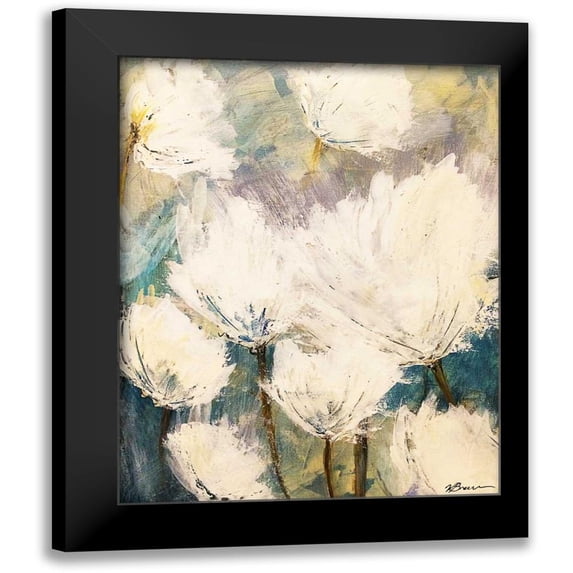 Brown,Victoria 12x14 Black Modern Framed Museum Art Print Titled - Floral Outburst