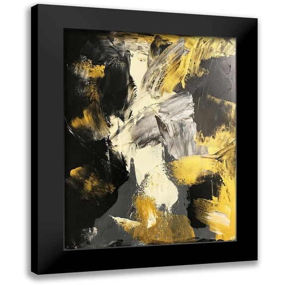 Brown, Victoria 12x14 Black Modern Framed Museum Art Print Titled - Golden Void