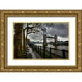 thumbnail image 1 of Brown,Victoria 14x11 Gold Ornate Wood Framed with Double Matting Museum Art Print Titled - London Tower Bridge, 1 of 4