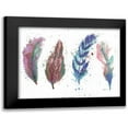 thumbnail image 1 of Brown,Victoria 14x12 Black Modern Framed Museum Art Print Titled - Natures Feathers, 1 of 5