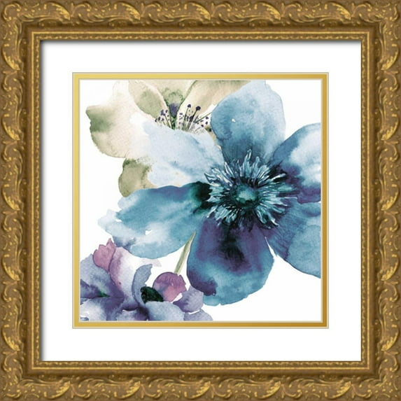 Brown, Victoria 15x15 Gold Ornate Wood Framed with Double Matting Museum Art Print Titled - Aromatic Botanics