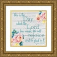 thumbnail image 1 of Brown, Victoria 15x15 Gold Ornate Wood Framed with Double Matting Museum Art Print Titled - We Will Rejoice 2, 1 of 4