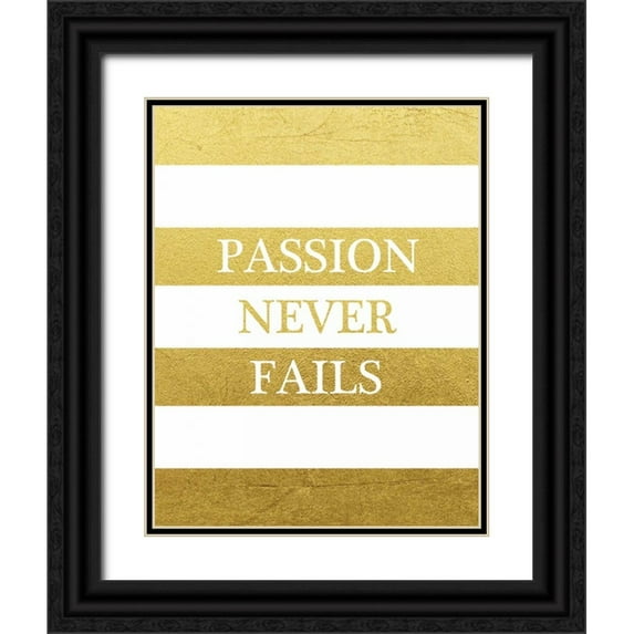Brown, Victoria 15x18 Black Ornate Wood Framed with Double Matting Museum Art Print Titled - Passion Never Ends