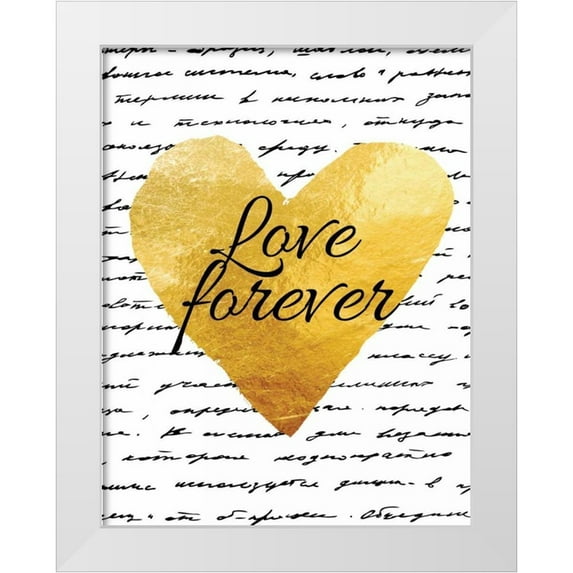 Brown,Victoria 15x18 White Modern Wood Framed Museum Art Print Titled - Love Letter