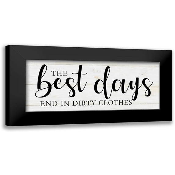Brown, Victoria 18x10 Black Modern Framed Museum Art Print Titled - Laundry Words 3