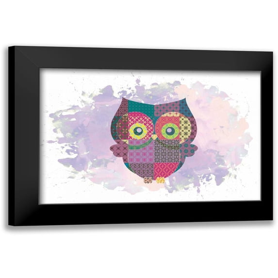 Brown,Victoria 18x13 Black Modern Framed Museum Art Print Titled - Owl