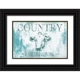 thumbnail image 1 of Brown, Victoria 18x13 Black Ornate Wood Framed with Double Matting Museum Art Print Titled - Farm House, 1 of 4