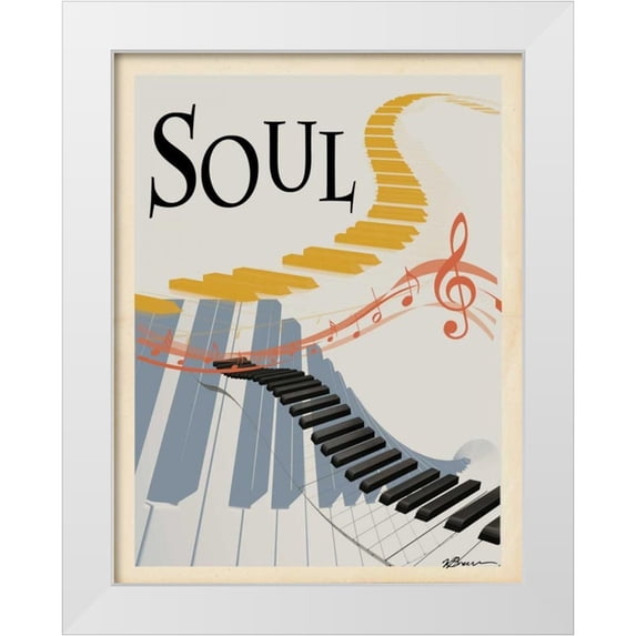 Brown, Victoria 19x24 White Modern Wood Framed Museum Art Print Titled - Soul Keys