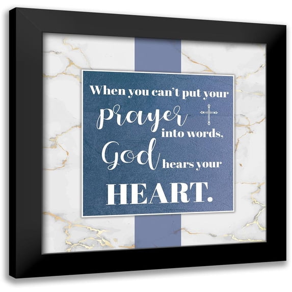 Brown, Victoria 20x20 Black Modern Framed Museum Art Print Titled - God Hears