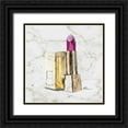 thumbnail image 1 of Brown, Victoria 20x20 Black Ornate Wood Framed with Double Matting Museum Art Print Titled - Marble Lipstick, 1 of 4