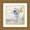 thumbnail image 1 of Brown, Victoria 20x20 Gold Ornate Wood Framed with Double Matting Museum Art Print Titled - Vase Center Piece 2, 1 of 4