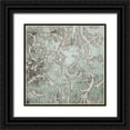 thumbnail image 1 of Brown, Victoria 26x26 Black Ornate Wood Framed with Double Matting Museum Art Print Titled - Vintage Flourish 2, 1 of 4