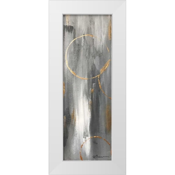 Brown,Victoria 9x18 White Modern Wood Framed Museum Art Print Titled - Gray Matter Dyptich 2