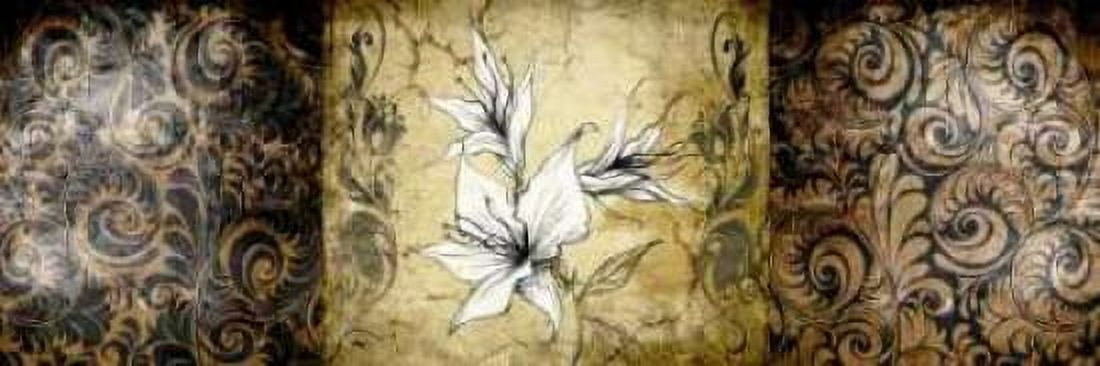 Brown Vintage Canvas Art - Susan P Willow (8 x 24)