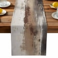 thumbnail image 1 of Brown Vintage Table Runner, Watercolor Abstract Art Kitchen Table Runners Dress Scarves for Table Decorations Party/Restaurant/Indoor Outdoor Use, 13x120in, 1 of 3