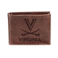 thumbnail image 1 of Brown Virginia Cavaliers Bi-Fold Leather Wallet, 1 of 1