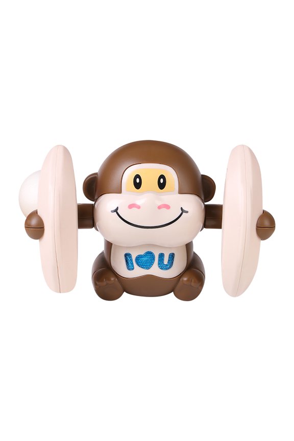 Brown Voice Controlled Dancing Monkey Toy With Flashing Lights And Music Interactive Rc Robot Animal Fun Entertainment Toy For Kids Automatic Movement Brown Version