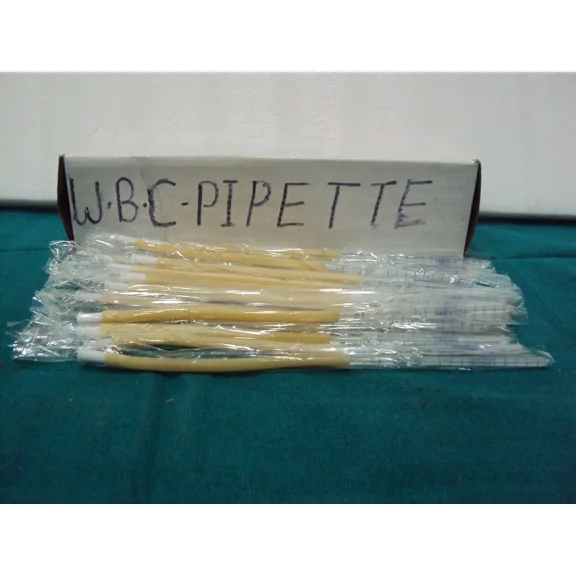 Brown WBC Pipette (Thomas Pipette) Graduated Hematology Pipette for Accurate White Blood Cell Counting