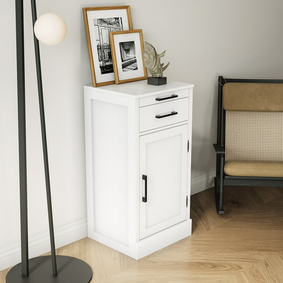 Brown Walnut Buffet Cabinet For Office - Maximize Your Storage White Wine Dining, Large Capacity Storage, Drawer Accessories, Display & Crafts