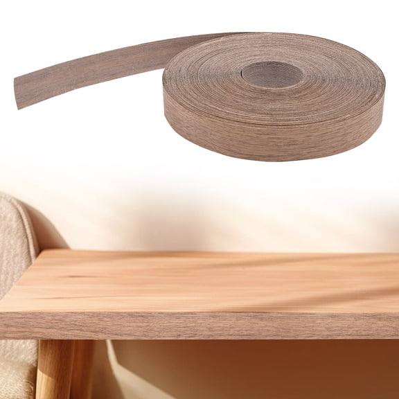 Brown Walnut Wood Veneer Edge Banding Thickness 0.6-0.8mm W/ Hot Melt Adhesive 3000*2inch
