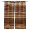 thumbnail image 1 of Brown Western Kitchen Curtains Vintage Farmhouse Wood Barn Door Cafe Short Curtains for Bathroom Blackout Window Curtain Grommet Small Window Treatment Tier Drapes for Bedroom Living Room 52"x45"x2, 1 of 9