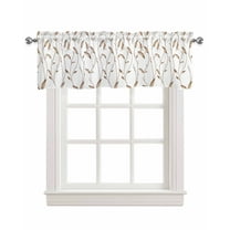 Brown Wheat Linen Curtain Valance for Bedroom/Bathroom/Kitchen/Office/Living/Dining Room Window,Watercolor Elegant Pastoral Botanical Rod Pocket Topper Decorative Cafe Drapes Panel 42"x12"