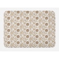 thumbnail image 1 of Brown and White Bath Mat, Vintage Illustration of Burgeoning Buttercup Flowers Garden Plants, Plush Bathroom Decor Mat with Non Slip Backing, 29.5" X 17.5", Pale Brown White, by Ambesonne, 1 of 2