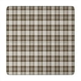 thumbnail image 1 of Brown and White Checkerboard Checkered Pattern Square Fitted Tablecloth with Elastic Edge,Square Table Cover,Washable Elastic Table Cover for Home Kitchen Party Decor 34"x34", 1 of 6