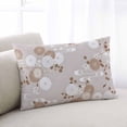 thumbnail image 1 of Brown White Floral Throw Pillow Covers, Spring Botanical Leaves Farmhouse Soft Breathable Pillow Cases with Invisible Zipper for Sleeping, Queen Size Pillowcases for Couch Bed Sofa Chair 20x30 Inches, 1 of 9