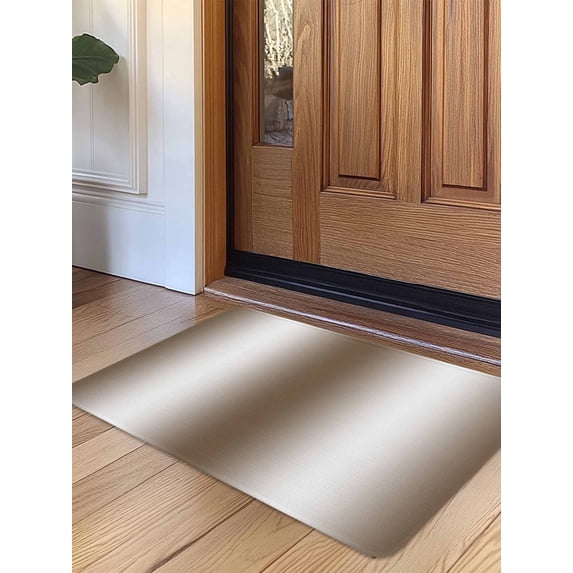 Brown White Ombre Door Mat Indoor Outdoor Entrance,Non Slip Small Rug for Kitchen Bathroom Entryway Rug,Vintage Minimalist Country Gradient Washable Doormat Floor Mat 18x30 Inch