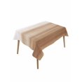 thumbnail image 1 of Brown White Ombre Table Cloth, Vintage Farmhouse Abstract Striped Waterproof Tablecloth for Rectangle Tables, Reusable Washable Fabric Table Cover for Restaurant Kitchen Dining Tables 60"x84", 1 of 6
