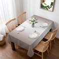 thumbnail image 1 of Brown White Ombre Table Cloth Waterproof Tablecloths, Modern Gradient Abstract Art Tablecloth Dining Table Cover for Kitchen Party Tabletop Outdoor, Rectangle Tablecloth 52x70 Inch, 1 of 9