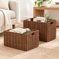 Brown Wicker Storage Basket, 13.2
