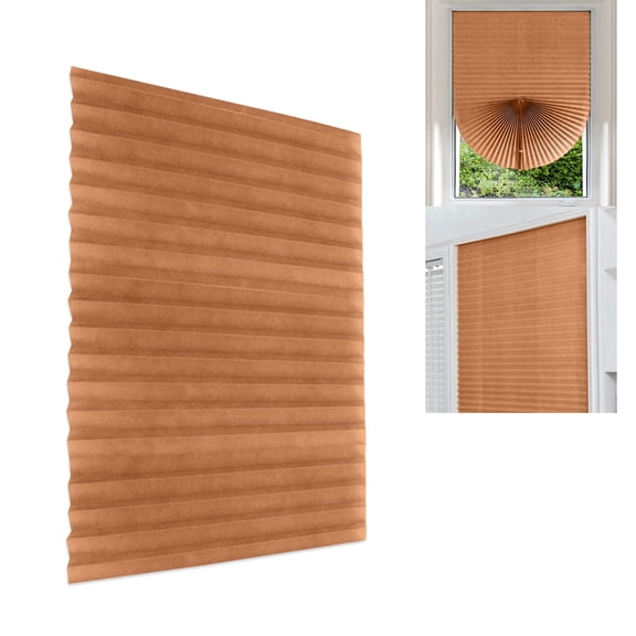 Brown Window Shades (36" x 60"), Paper Blinds, Temporary Blinds, Windows Room Darkening Blinds, Window Shade Cover