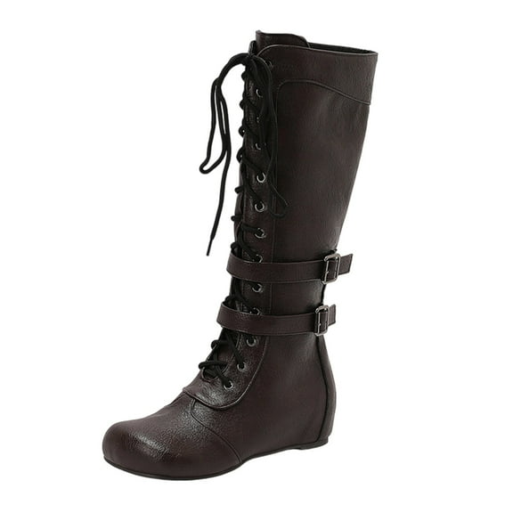 Brown Women Boots With Easy Care Comfortable For Low Maintenance