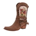 thumbnail image 1 of Brown Women Boots With Pointed Toe Comfortable For Sleek Look, 1 of 9