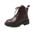 thumbnail image 1 of Brown Women'S Boots With Thick Heel And Sole For Height Increase Comfortable Wear In Autumn And Winter For Daily Activities, 1 of 9