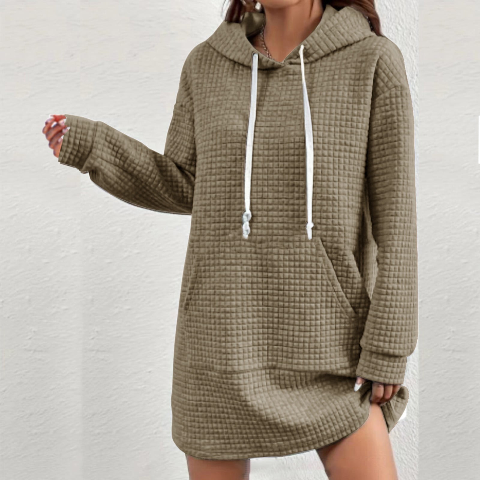 Brown Women Summer Dresses, Polyester Boho Summer Dresses For Women