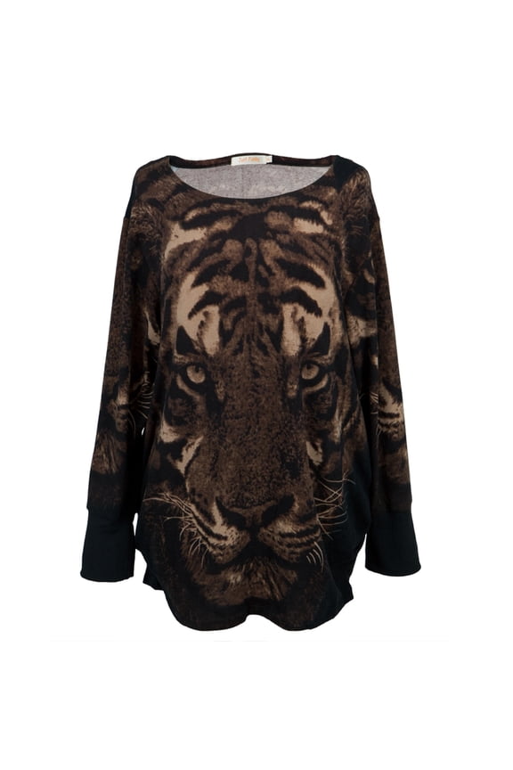 Brown Women's Tiger Sweater