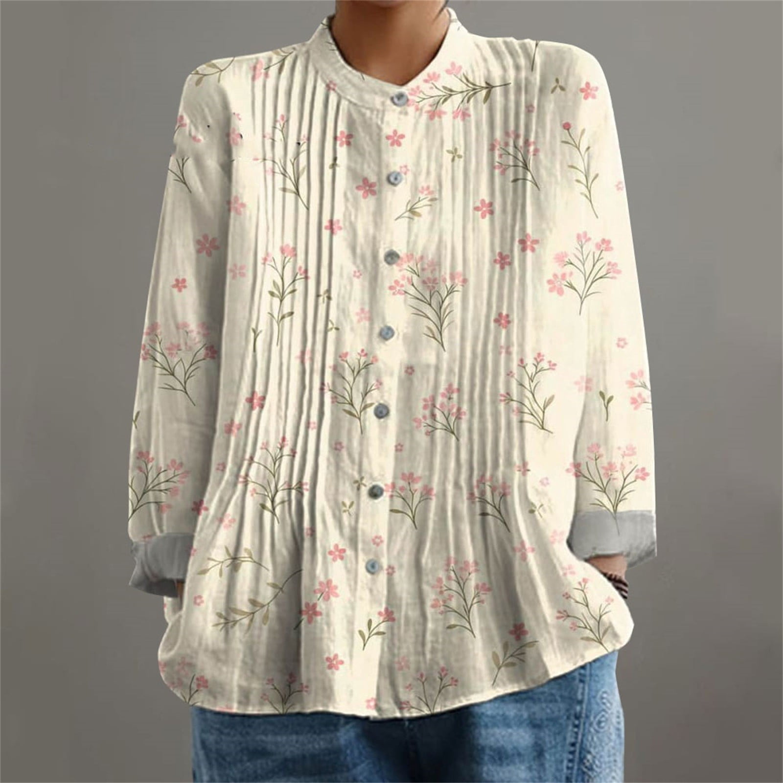 White Summer Special Heavy Rayon with Pleated Pattern Short Length Top