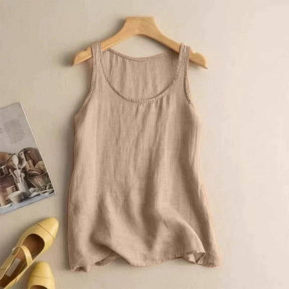 Brown Womens Tops Womens Workout O Neck Sleeveless Breathable Tank Casual Tops Shirt Shirts for Women
