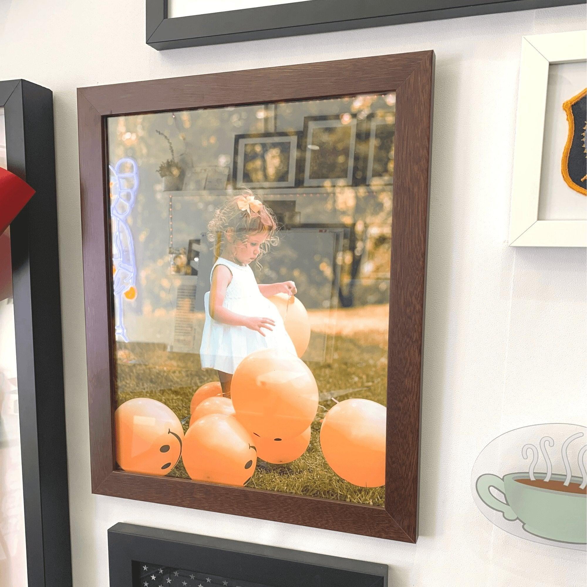 Brown Wood 34x26 Picture Frame 34x26 Frame Poster Photo - Walmart.com