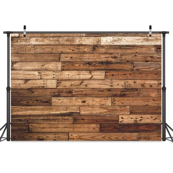 Brown Wood Backdrop Rustic Backdrop Wooden Floor Photo Background Cloth Newborn Baby Shower Birthday Party Background Wall Decor 6X4FT