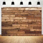 Brown Wood Backdrop Rustic Wooden Floor Photo Backdrop Background Newborn Baby Shower Birthday Party Backdrop Wood Wall Decor 7X5FT