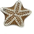 thumbnail image 1 of Brown Wood Block Art Star Fish Decorative Textile Printing Blocks, 1 of 3